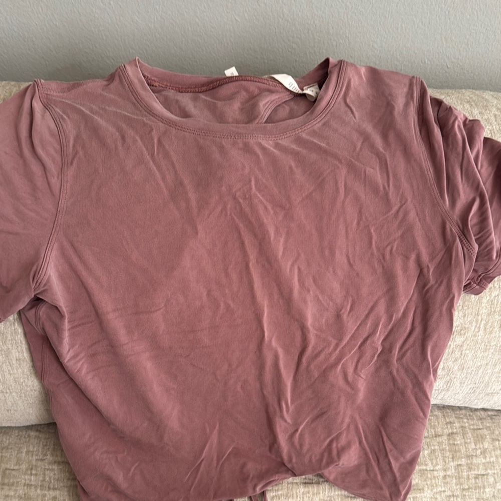 lululemon athletica Dusty Rose Short Sleeve Tee